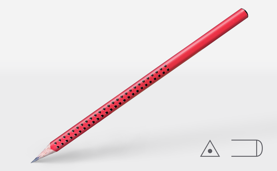 Faber-Castell Bleistift 2017, Grip 2001 HB Rot