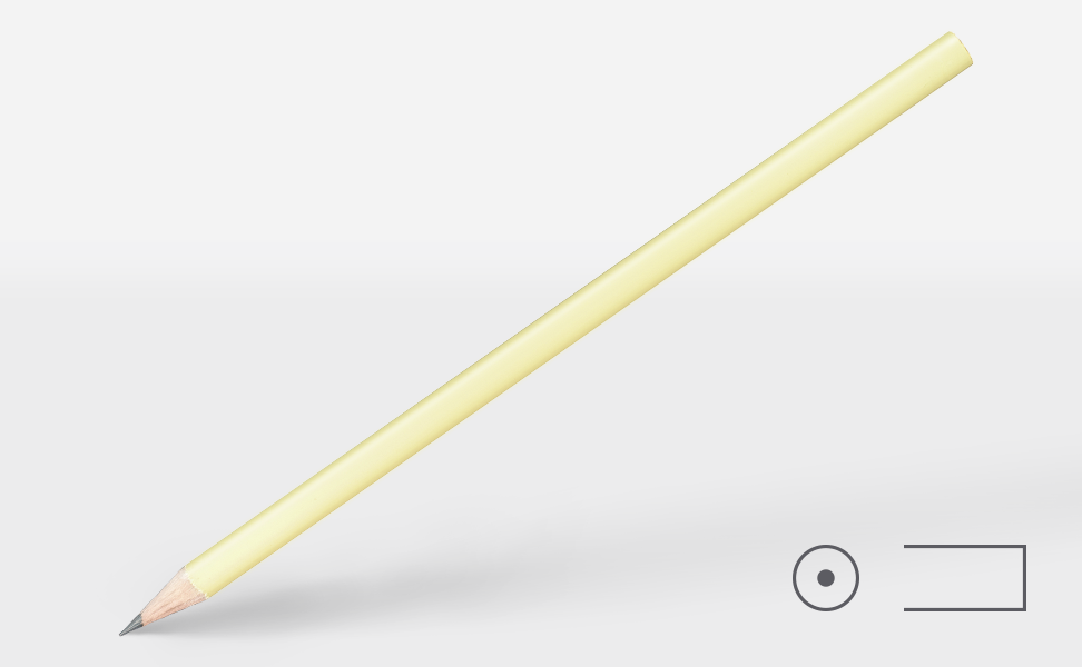 Bleistift 0232, Pastell-Gelb