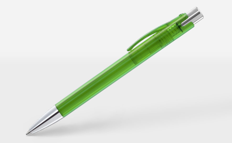 Retractable ballpoint pen - Candy Transparent Dark Green