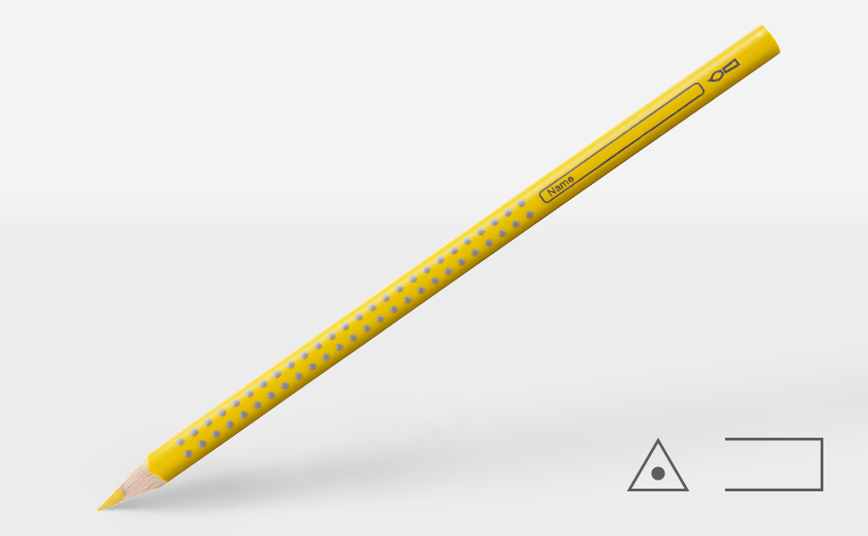 Faber-Castell Colour Grip Buntstift Gelb 2407