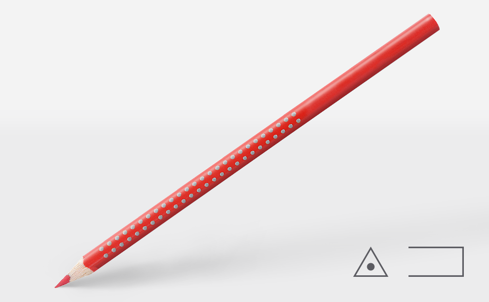 Faber-Castell Colour Grip Buntstift rot 2421