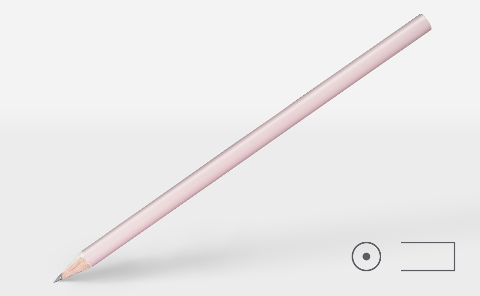 Bleistift 0234, Pastell-Rosa