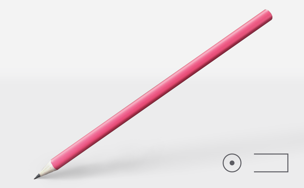 Bleistift 0244, magenta, matt, rund