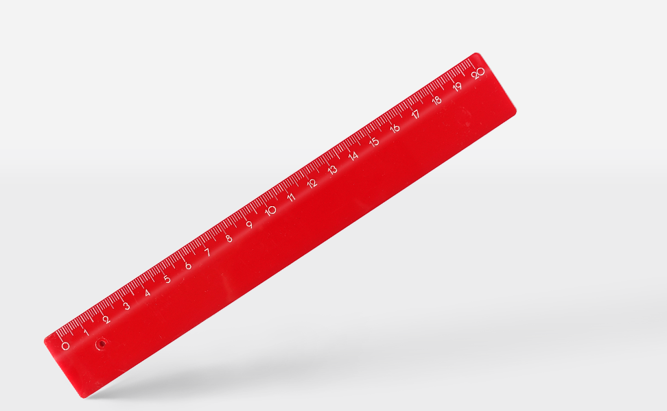 Lineal 20 cm - Rot