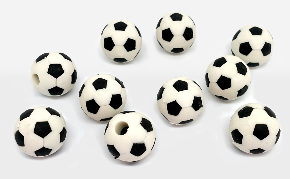 10er Radiergummi-Set Fußball
